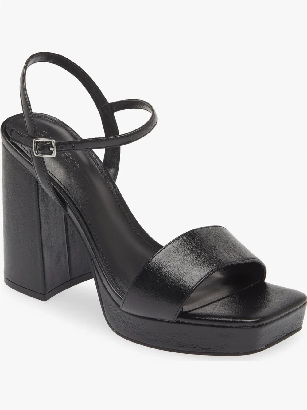 Open Edit Block Heel Platform Sandals